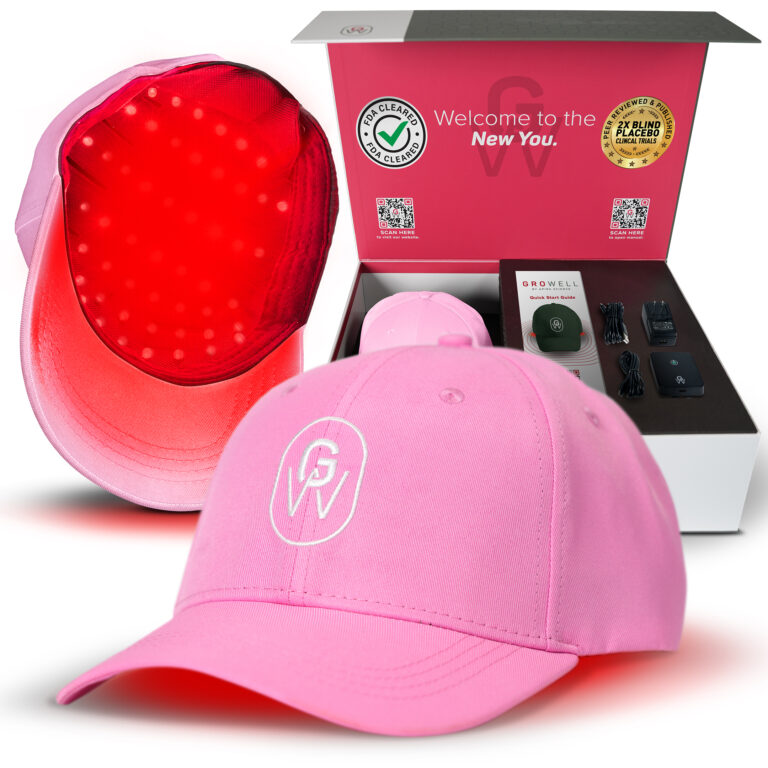 Red light head cap in pink
