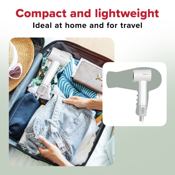 GroWell lightweight ionic hair dryer