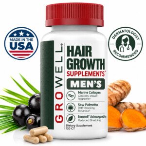 GroWell hair growth supplements for men