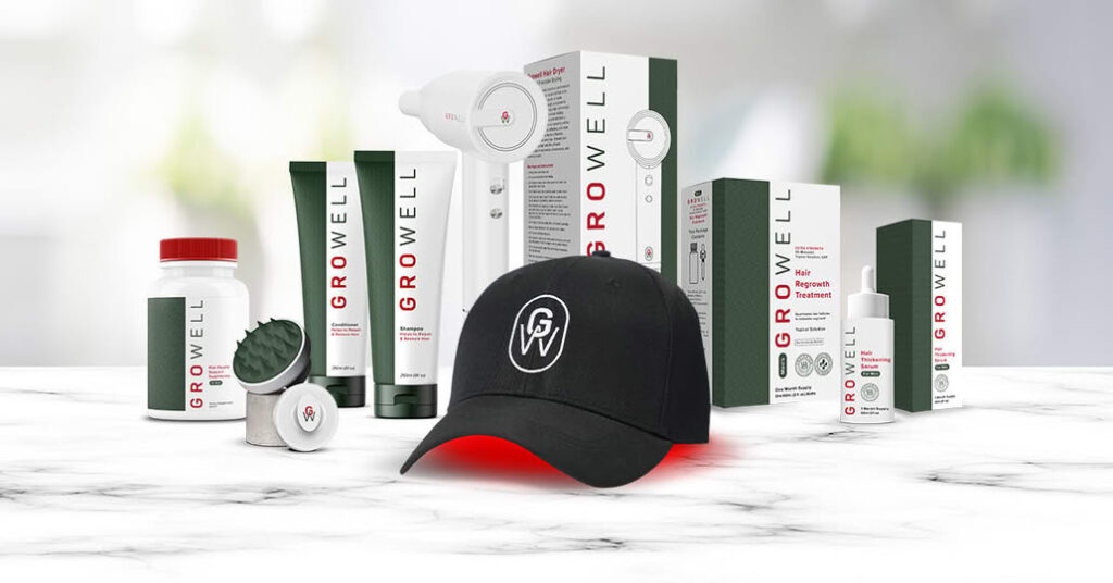 GroWell hair regrowth products