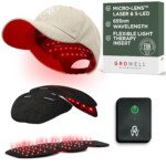 Beige GroWell Red Light Therapy Laser Cap for Hair Growth