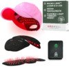 Pink GroWell Red Light Therapy hat for hair growth