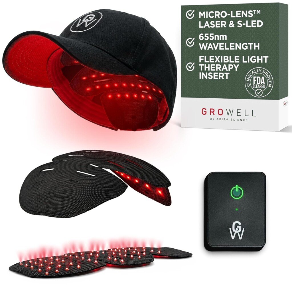 GroWell laser cap in black