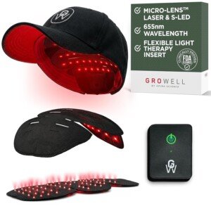 GroWell laser cap in black