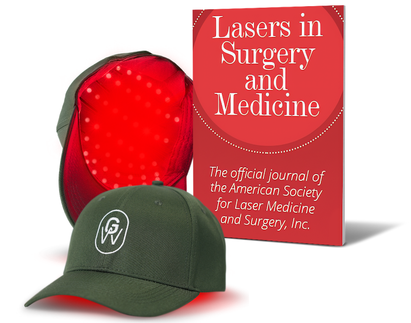 GroWell Hair Regrowth Cap and medical journal cover for studies