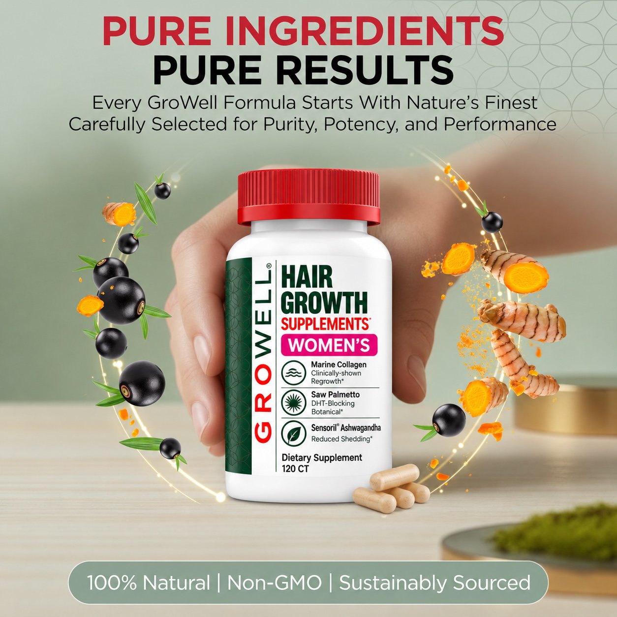 GroWell women hair growth supplements