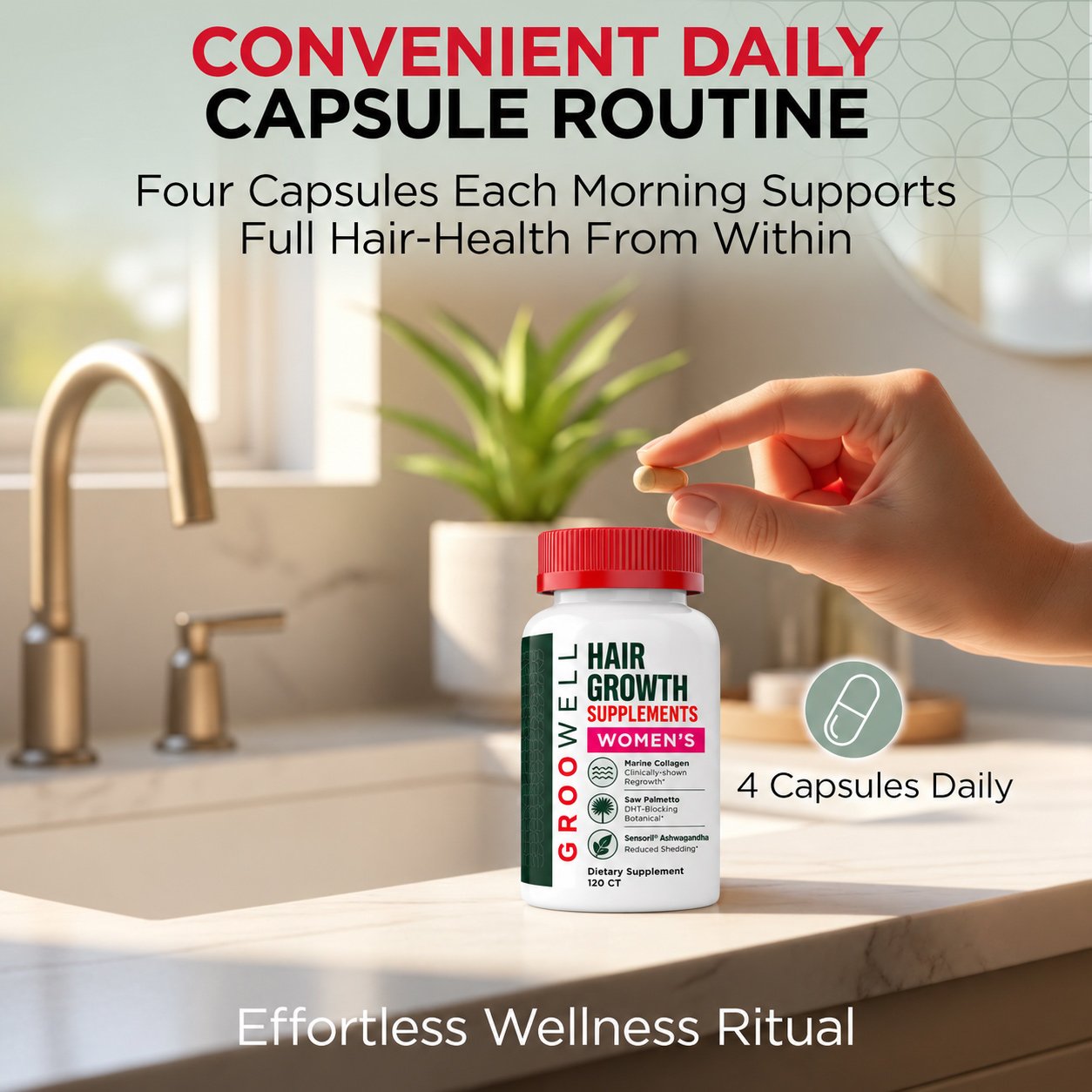 GroWell women hair growth supplements